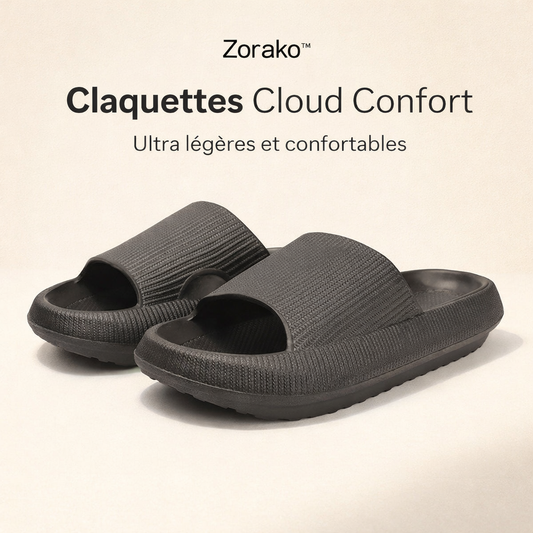 Zorako™ Claquettes Cloud Confort – Ultra-Légères & Antidérapantes