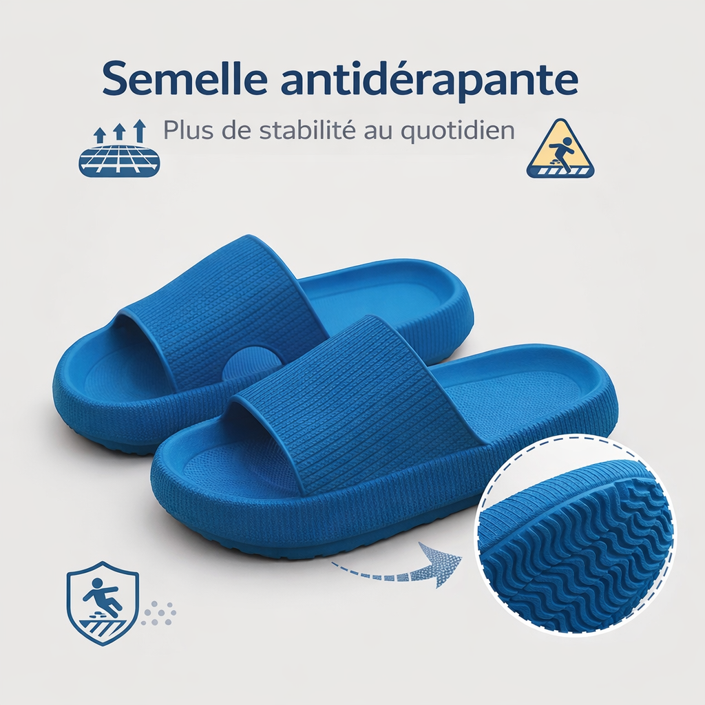 Zorako™ Claquettes Cloud Confort – Ultra-Légères & Antidérapantes