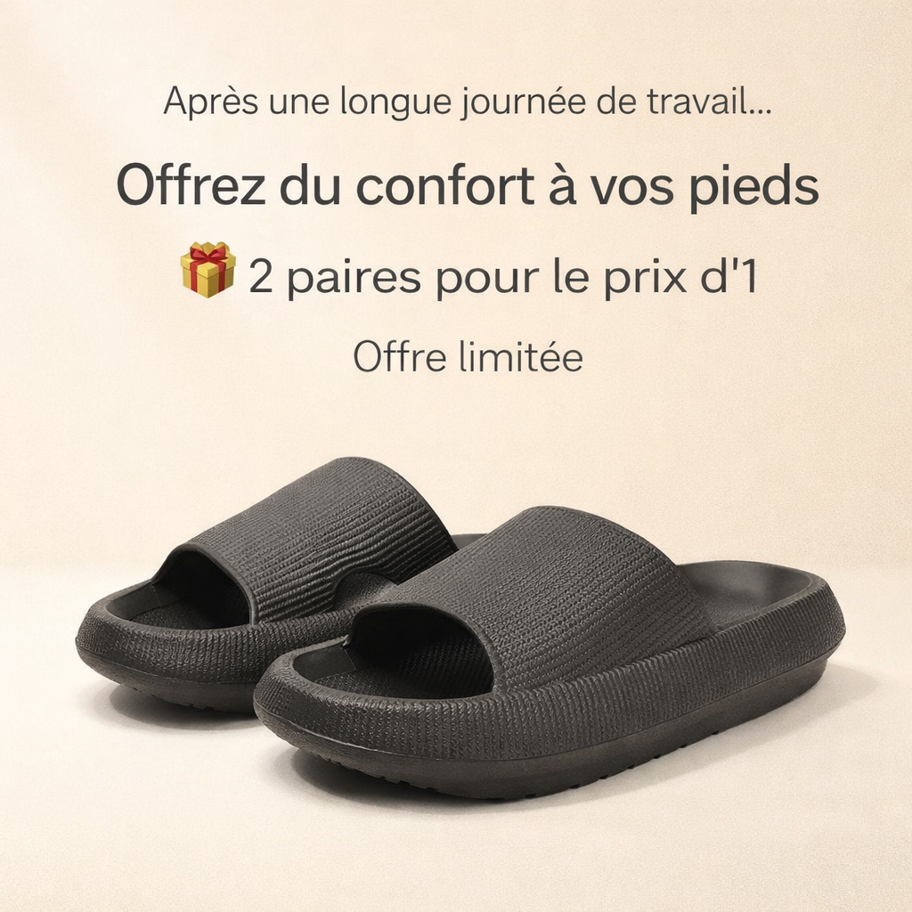 Zorako™ Claquettes Cloud Confort – Ultra-Légères & Antidérapantes